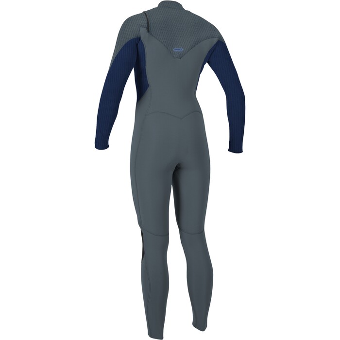 2024 O'Neill Mujer Hyperfreak 3/2mm Chest Zip Full Neopreno 5348 - Shade / Navy